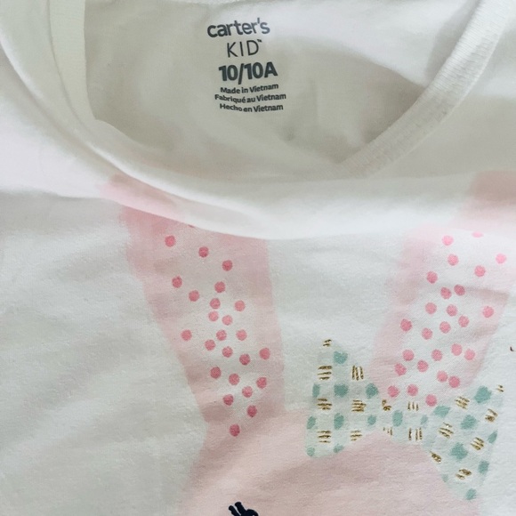Carter's kids Pink and White Bunny tulle dress - Picture 2 of 3